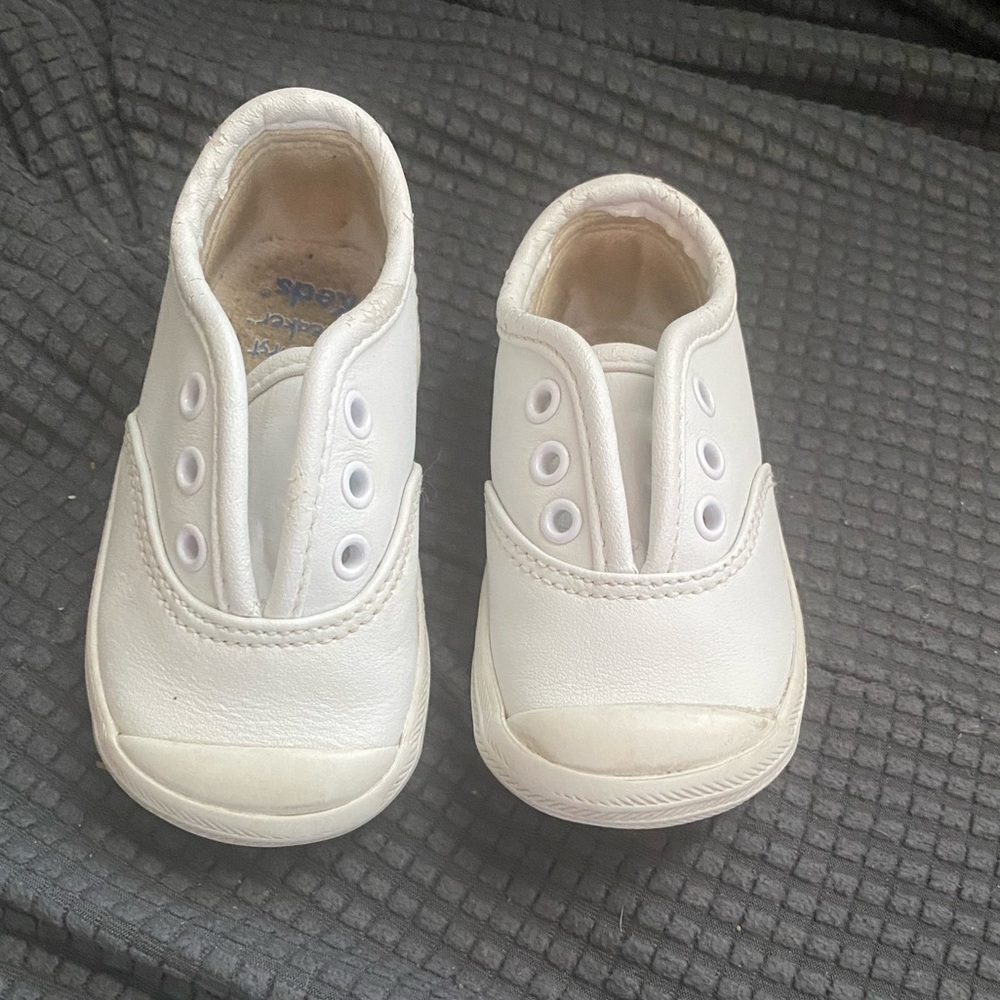 White infant Keds